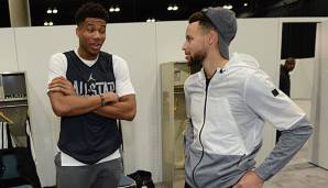 Giannis Antetokounmpo wurde im vergangenen Jahr von Steph Curry ins "Team Curry" gewählt.