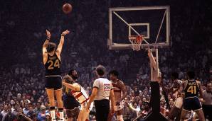 Platz 2: Rick Barry (1965 - 1967, 1972 - 1978) - 6.466 erfolgreiche Field Goals (44,9 Prozent FG).