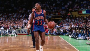 ISIAH THOMAS (1981-1994) – Team: Pistons – Erfolge: 2x NBA-Champion, Finals-MVP, 12x All-Star, 3x First Team, 2x Second Team, 2x All-Star Game MVP.