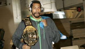 Rasheed Wallace und sein Championship-Belt.