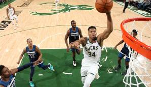 WER IST DER BESTE AUSLÄNDER? Platz 3: Nikola Jokic (4 Prozent), Platz 2: Luka Doncic (29 Prozent), Platz 1: Giannis Antetokounmpo (68 Prozent) - Vorjahr: Giannis Antetokounmpo (79 Prozent)