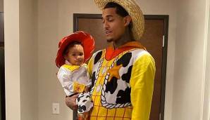 Und Jordan Clarkson war als Woody auch mit auf dem Toy-Story-Trip.