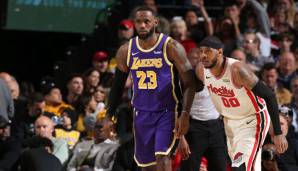 LeBron James setzte sich im Duell gegen Carmelo Anthony wieder einmal durch.