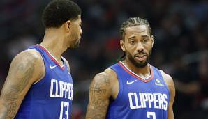 Kawhi Leonard und Paul George spielen seit dieser Saison für die L.A. Clippers.