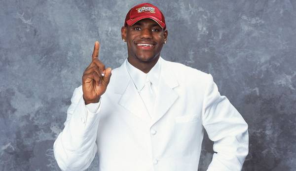 LeBron James wurde 2003 mit dem ersten Pick von den Cleveland Cavaliers ausgewählt.