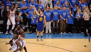 Klay Thompson erzielte gegen die OKC Thunder elf Dreier und 41 Punkte.