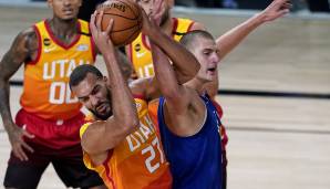 Rudy Gobert legte gegen die Denver Nuggets ein starkes Double-Double auf.