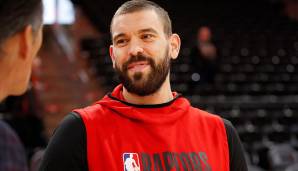 Platz 3: Marc Gasol | Team: Toronto Raptors | Alter: 35 | Status: Unrestricted Free Agent | Gehalt 19/20: 25,6 Mio. | Stats 19/20: 7,5 Punkte, 6,3 Rebounds, 3,3 Assists, 38,5 Prozent Dreier (44 Spiele).