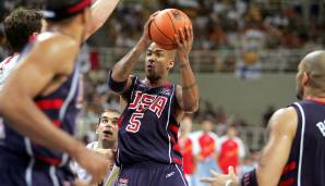 SHOOTING GUARD: STEPHON MARBURY (New York Knicks) - Stats bei den Olympischen Spielen 2004: 10,5 Punkte, 3,4 Assists und 1,3 Rebounds bei 42,3 Prozent aus dem Feld und 32,3 Prozent von Downtown (26,4 Minuten in 8 Spielen).