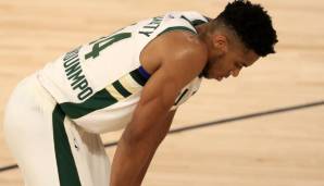 Giannis Antetokounmpo spielte in Game 3 nur 35 Minuten.