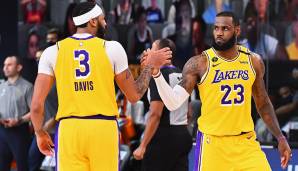 LeBron James und Anthony Davis führten die Lakers zum Sieg in Spiel 4 gegen die Nuggets.