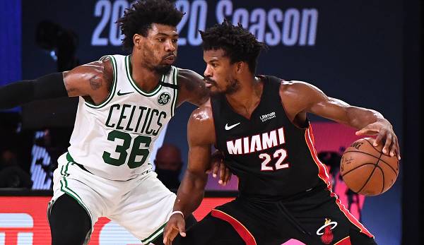 Jimmy Butler und die Miami Heat haben sich in einem engen Spiel 6 die erste Finals-Teilnahme seit 2014 gesichert.