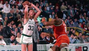 Platz 9: LARRY BIRD (Boston Celtics, 1985/86) | Overall-Rating: 97 | Dreier-Rating: 98 | Dunk-Rating: 45