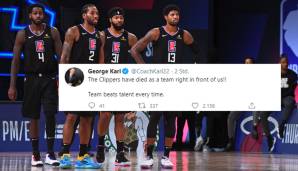 George Karl (ehemaliger NBA-Coach): "Die Clippers sind als Team direkt vor unserer Nase gestorben. Team schlägt Talent jedes Mal."