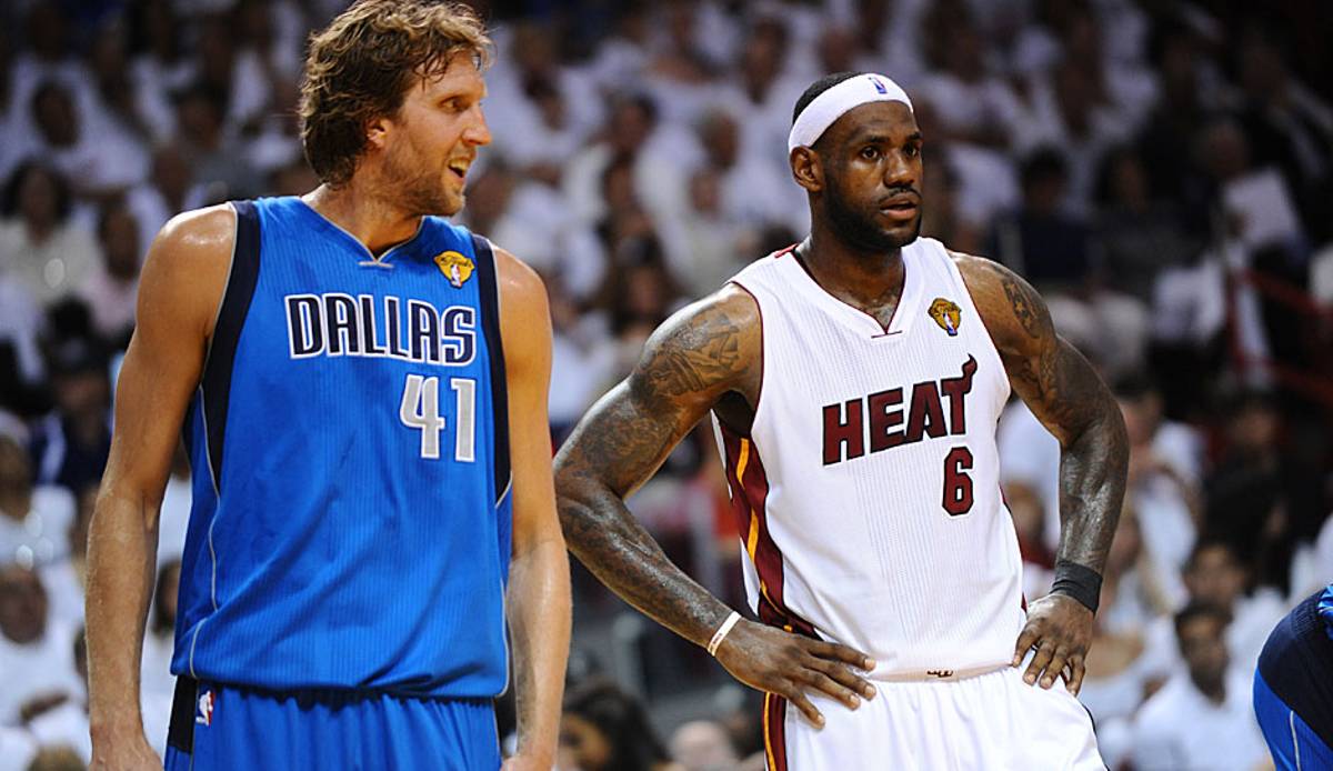 Dirk Nowitzki wurde 2011 mit den Dallas Mavericks Meister - gegen die Miami Heat und gegen LeBron James.