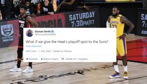 Duncan Smith (HoopsHabit): "Was wäre, wenn wir den Playoff-Spot der Heat an die Suns weitergeben?"