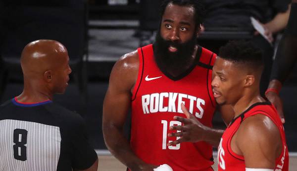 James Harden und Russell Westbrook wollen die Houston Rockets offenbar verlassen.