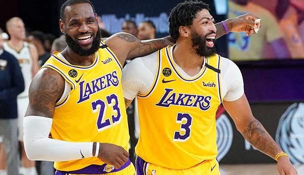 Anthony Davis und LeBron James wollen ihren Titel mit den Los Angeles Lakers verteidigen.