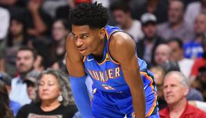 Platz 9: SHAI GILGEOUS-ALEXANDER (Oklahoma City Thunder) - Stimmen: 99.286 - Stats 2020/21: 21,8 Punkte, 6,3 Rebounds und 5,3 Assists bei 51,2 Prozent aus dem Feld (19 Spiele)