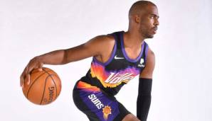 Platz 2: CHRIS PAUL (35, Phoenix Suns) - 41,4 Millionen Dollar - Stats 2019/20: 17,6 Punkte und 6,7 Assists