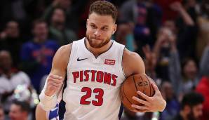 Platz 1: BLAKE GRIFFIN (31, Detroit Pistons) - 36,6 Millionen Dollar - Stats 2019/20: 15,5 Punkte und 4,7 Rebounds