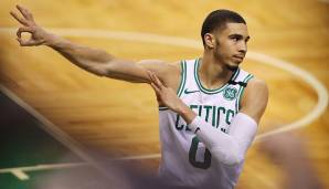 Platz 4: JAYSON TATUM (Boston Celtics) - 1.680.780 Stimmen - Stats 2020/21: 26,8 Punkte, 6,9 Rebounds und 4,1 Assists bei 46,3 Prozent aus dem Feld (18 Spiele)