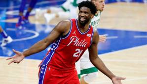 Platz 3: JOEL EMBIID (Philadelphia 76ers) - 3.022.105 Stimmen - Stats 2020/21: 29,1 Punkte, 11,0 Rebounds und 1,3 Blocks bei 54,7 Prozent aus dem Feld (20 Spiele)