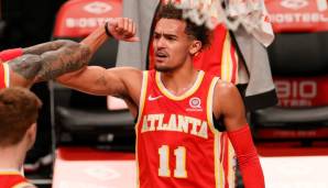 Platz 6: TRAE YOUNG (Atlanta Hawks) - 737.126 Stimmen - Stats 2020/21: 26,6 Punkte und 9,5 Assists bei 41,9 Prozent aus dem Feld (22 Spiele)