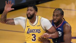 Platz 4: ANTHONY DAVIS (Los Angeles Lakers) - 2.329.371 Stimmen - Stats 2020/21: 22,3 Punkte, 8,6 Rebounds und 1,9 Blocks bei 53,0 Prozent aus dem Feld (21 Spiele)