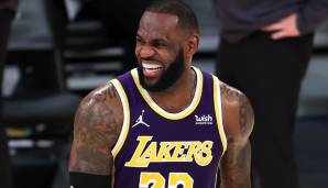 Platz 1: LEBRON JAMES (Los Angeles Lakers) - 4.369.533 Stimmen - Stats 2020/21: 25,5 Punkte, 7,9 Rebounds und 7,9 Assists bei 49,5 Prozent aus dem Feld (26 Spiele)