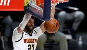 Platz 13: JAMAL MURRAY (Denver Nuggets) | Alter: 24,1 | Position: PG | Stats 20/21: 21,3 Punkte, 4,0 Rebounds und 4,8 Assists bei 48,0 Prozent FG und 41,2 Prozent Dreier in 35,5 Minuten (47 Spiele)