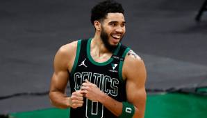 Platz 5: JAYSON TATUM (Boston Celtics) | Alter: 23,0 | Position: F | Stats 20/21: 25,2 Punkte, 7,0 Rebounds und 4,3 Assists bei 45,3 Prozent FG und 37,9 Prozent Dreier in 35,4 Minuten (44 Spiele)