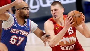 Nikola Jokic benötigt nur ein Viertel, um aus den Knicks Hackfleisch zu machen.