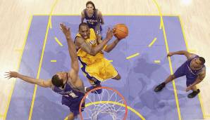 Platz 9: KOBE BRYANT – 2x NBA-Topscorer: 2005/06 (35,4) und 06/07 (31,6)
