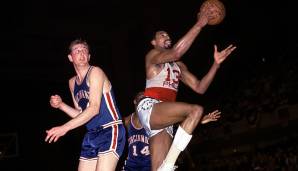 Platz 2: WILT CHAMBERLAIN – 7x NBA-Topscorer: Von 1959 bis 1966 in jedem Jahr – Höchster Schnitt: 50,4 Punkte in der Saison 1961/62