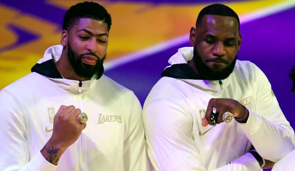 LeBron James und Anthony Davis gewannen 2020 für die Lakers einen Titel.
