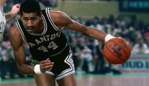 Platz 3: GEORGE GERVIN (1973-1986) – Teams: Squires (ABA), Spurs (ABA und NBA), Bulls – Erfolge: 12x All-Star, 5x First Team, 4x Second Team (2x ABA, 2x NBA), All-Star Game MVP.