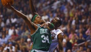 Platz 6: PAUL PIERCE (Boston Celtics) - 394 Punkte in seinen ersten Playoffs im Jahr 2002 (16 Spiele - 24,6 Punkte pro Partie)