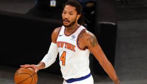 Platz 16: DERRICK ROSE | Team: New York Knicks | Alter: 32 | Status: Unrestricted Free Agent | Gehalt 20/21: 7,7 Millionen | Stats 20/21: 14,7 Punkte und 4,2 Assists bei 47 Prozent FG und 38,8 Prozent Dreier in 25,6 Minuten (50 Spiele).