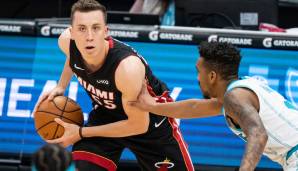 Platz 3: DUNCAN ROBINSON | Team: Miami Heat | Alter: 27 | Status: Restricted Free Agent | Gehalt 20/21: 1,7 Mio. | Stats 20/21: 13,1 Punkte und 3,5 Rebounds bei 43,9 Prozent FG und 40,8 Prozent Dreier in 31,4 Minuten (72 Spiele)