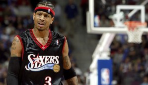ALLEN IVERSON (1996-2010) – Teams: Sixers, Nuggets, Pistons, Grizzlies – Erfolge: MVP, 11x All-Star, 3x First Team, 3x Second Team, 1x Third Team, Rookie of the Year, 2x All-Star Game MVP.