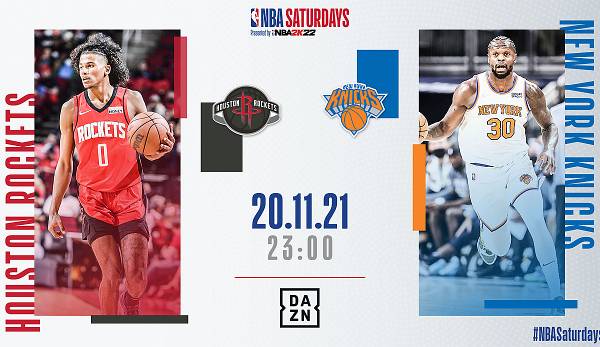 Die Partie der Rockets bei den Knicks ist am späten Samstagabend live auf DAZN und im League Pass zu sehen.
