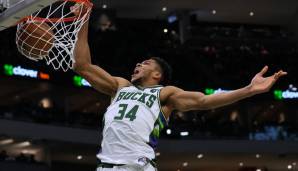 Giannis Antetokounmpo erzielte 36 Punkte gegen die Boston Celtics.