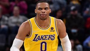 Platz 6: RUSSELL WESTBROOK (Los Angeles Lakers) - 576.512 Stimmen - Stats 2021/22: 18,7 Punkte, 8,2 Rebounds und 8,1 Assists bei 43,7 Prozent aus dem Feld (42 Spiele)