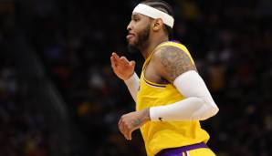 Platz 8: CARMELO ANTHONY (L.A. Lakers) - 319.128 Stimmen - Stats 2021/22: 13,3 Punkte, 4,2 Rebounds und 1,0 Assists bei 42,9 Prozent aus dem Feld (39 Spiele)