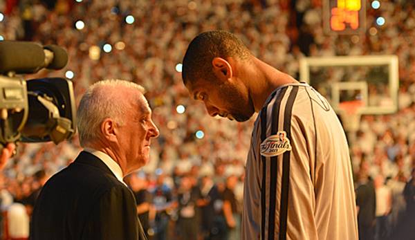 Gregg Popovich und Tim Duncan prägten die Spurs-Dynastie der 2000er-Jahre.