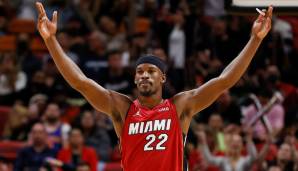 Platz 2: JIMMY BUTLER (Miami Heat) - 21,4 Punkte, 5,9 Rebounds, 5,6 Assists über 56 Spiele (48,0 Prozent FG, 23,7 Prozent Dreier)