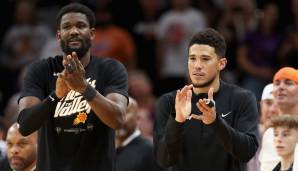 Deandre Ayton und Devin Booker könnten womöglich die letzte gemeinsame Saison in Phoenix gespielt haben.