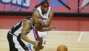 Platz 10: BRUCE BOWEN | Team: San Antonio Spurs | Plus/Minus: -27 in 33 Minuten in Spiel 4 der NBA Finals 2005 gegen die Detroit Pistons (71:102)