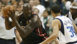 Platz 10: SHAQUILLE O'NEAL | Team: Miami Heat | Plus/Minus: -27 in 28 Minuten in Spiel 2 der NBA Finals 2006 gegen die Dallas Mavericks (85:99)